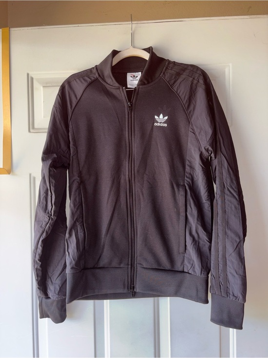 adidas Tops - Adidas black zip jacket size S